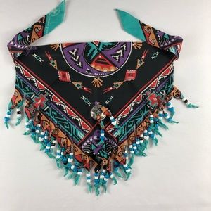 **Beautiful Pattern!** Vintage Beaded Scarf